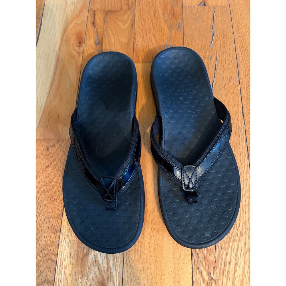 Vionic Tide II women's orthotic flip flop thong sandals size 9